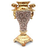 Gold Plated Ceramic Vase